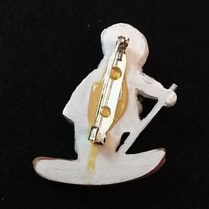 Jewelry - Vintage skiing child pin Jewelry - Vintage skiing child pin